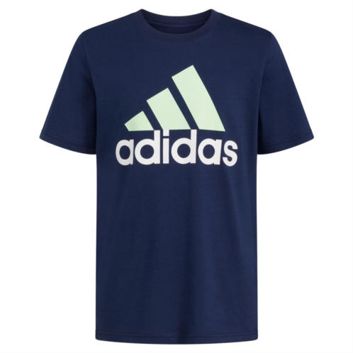 Boys 4-7 adidas Basic 2-Tone Logo Short Sleeve Graphic Tee