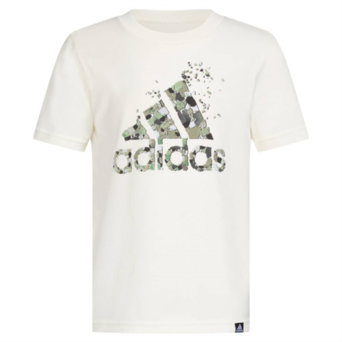 Boys 4-7 adidas Terrazzo Crumble Logo Short Sleeve Graphic Tee