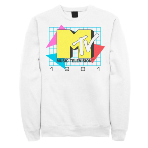 Licensed Character Mens MTV Music Television 1981 Logo Graphic Sweatshirt