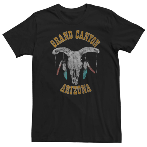 Licensed Character Big & Tall Grand Canyon Arizona Cow Skull Graphic Tee