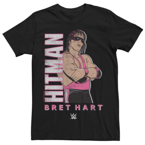 Licensed Character Big & Tall WWE Retro Hitman Bret Hart Graphic Tee