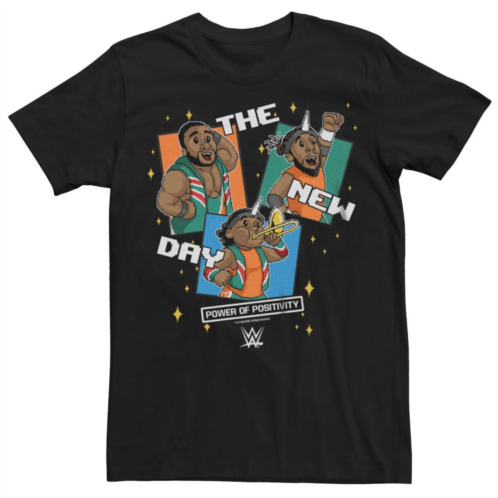 Licensed Character Big & Tall WWE The New Day 8 Bit Graphic Tee