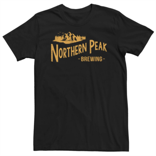 Unbranded Big & Tall Northern Peak Graphic Tee