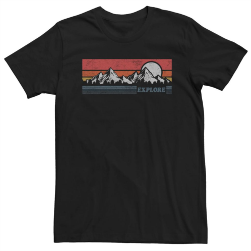 Unbranded Big & Tall Explore & Colors Graphic Tee