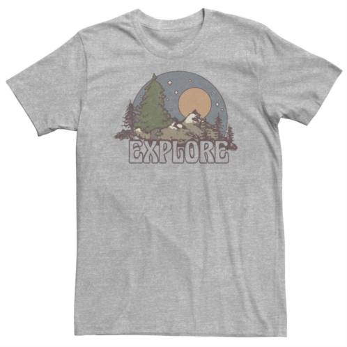 Unbranded Big & Tall Trendy Explore Outdoors Graphic Tee