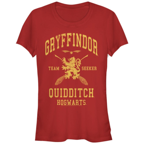 Juniors Harry Potter Gryffindor Quidditch Fitted Graphic Tee