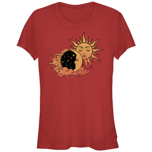 Unbranded Juniors Trendy Sun Moon Eclipse Love Fitted Tee