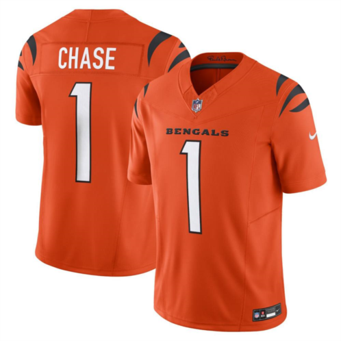 Mens Nike JaMarr Chase Orange Cincinnati Bengals Vapor F.U.S.E. Limited Alternate 1 Jersey