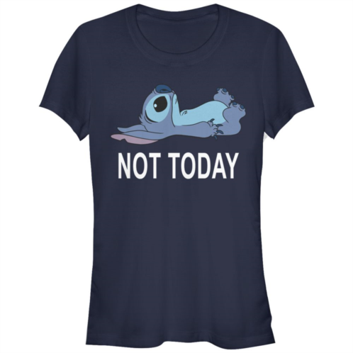 Disneys Lilo & Stitch Juniors Not Today Stitch Fitted Graphic Tee