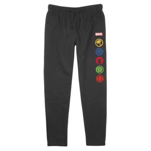 Juniors Marvel The Avengers Superheroes Stacked Logos Lightweight Joggers