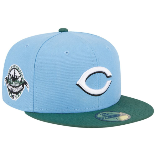 Mens New Era Sky Blue/Cilantro Cincinnati Reds 1988 MLB All-Star Game 59FIFTY Fitted Hat