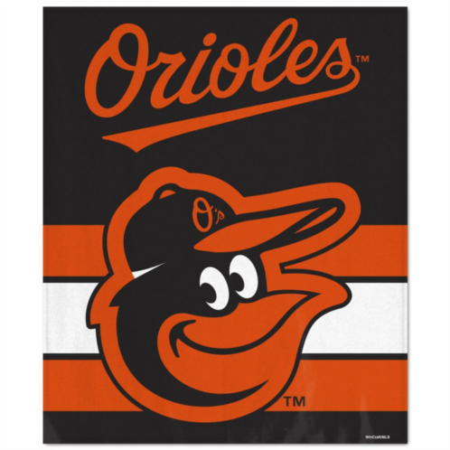 Unbranded WinCraft Baltimore Orioles Ultra Plush 50 x 60 Throw Blanket