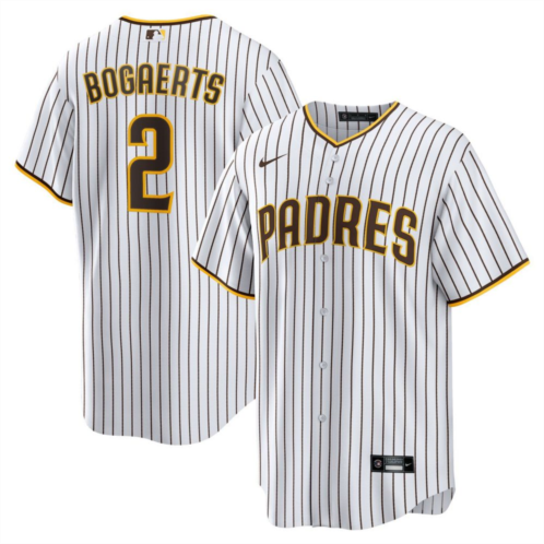 Mens Nike Xander Bogaerts White/Brown San Diego Padres Home Official Replica Player Jersey