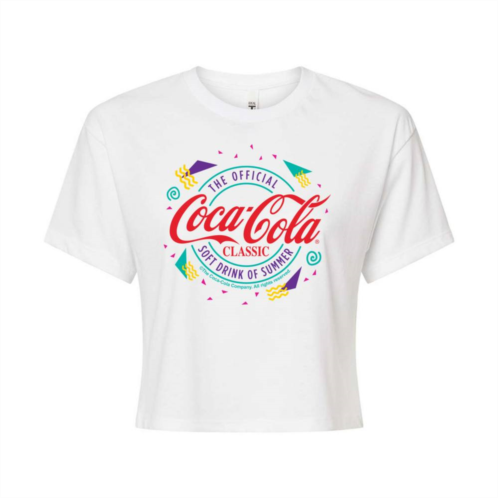 Licensed Character Juniors Coca-Cola 90s Cropped Tee