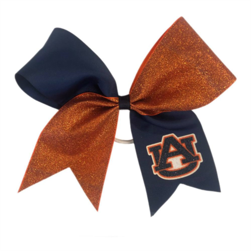 Unbranded Auburn Tigers Jumbo Glitter Bow with Ponytail Holder