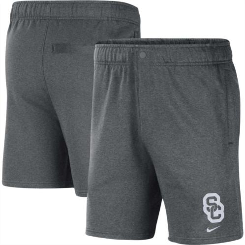 Mens Nike Gray USC Trojans Fleece Shorts