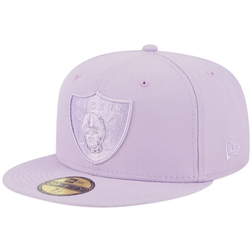 Mens New Era Lavender Las Vegas Raiders Color Pack Brights 59FIFTY Fitted Hat