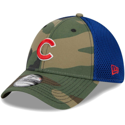 Mens New Era Camo Chicago Cubs Team Neo 39THIRTY Flex Hat