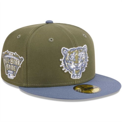 Mens New Era Olive/Blue Detroit Tigers 59FIFTY Fitted Hat