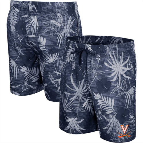 Mens Colosseum Navy Virginia Cavaliers What Else is New Swim Shorts