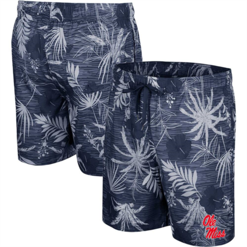 Mens Colosseum Navy Ole Miss Rebels What Else is New Swim Shorts