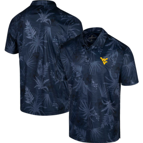 Mens Colosseum Navy West Virginia Mountaineers Palms Team Polo