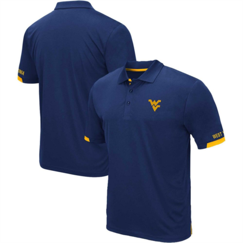 Mens Colosseum Navy West Virginia Mountaineers Big & Tall Santry Polo