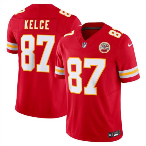 Mens Nike Travis Kelce Red Kansas City Chiefs Vapor F.U.S.E. Limited Jersey