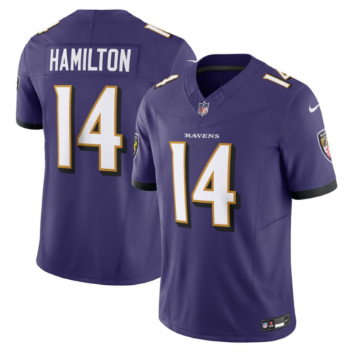 Mens Nike Kyle Hamilton Purple Baltimore Ravens Vapor F.U.S.E. Limited Jersey