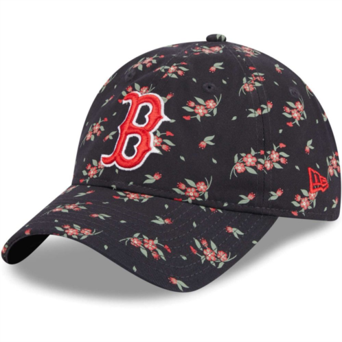 Womens New Era Navy Boston Red Sox Bloom 9TWENTY Adjustable Hat