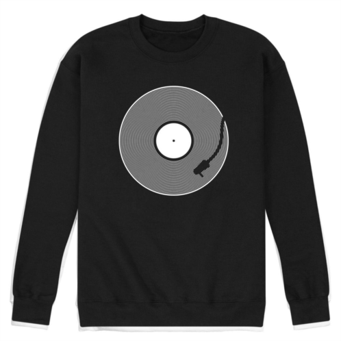 Licensed Character Mens Vinyl Record Fleece Sweatshirt