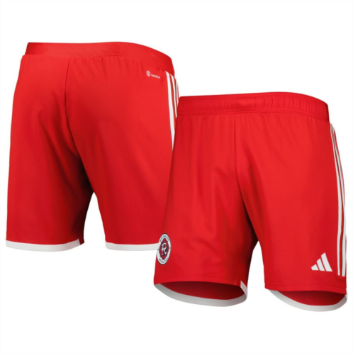 Mens adidas Red New England Revolution 2023 Away AEROREADY Authentic Shorts