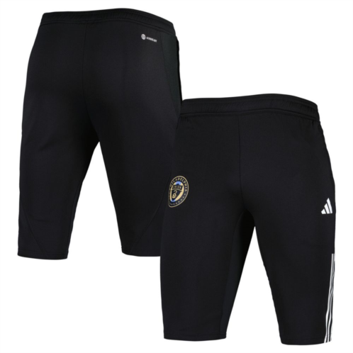 Mens adidas Black Philadelphia Union 2023 On-Field Training AEROREADY Half Pants