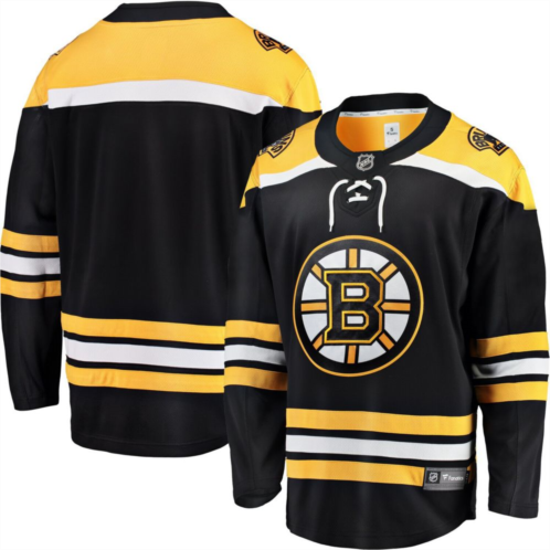 Mens Fanatics Branded Black Boston Bruins Breakaway Home Jersey