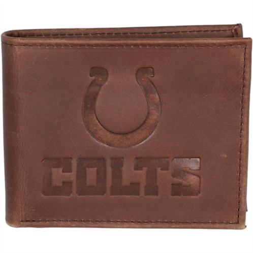 Unbranded Brown Indianapolis Colts Bifold Leather Wallet