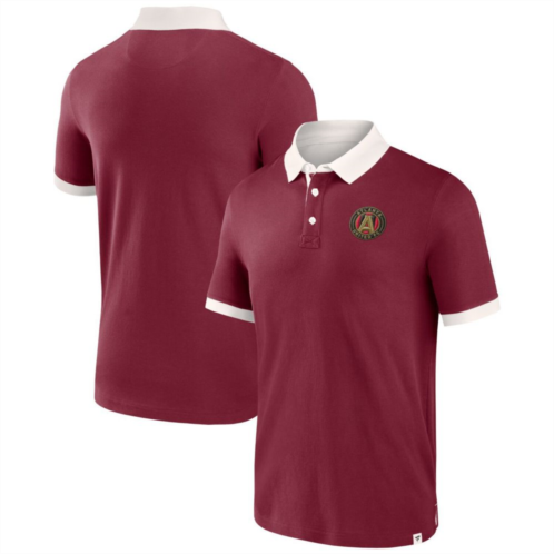 Unbranded Mens Fanatics Branded Red Atlanta United FC Second Period Polo Shirt