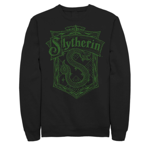 Big & Tall Harry Potter Slytherin Detailed Crest Graphic Fleece Pullover
