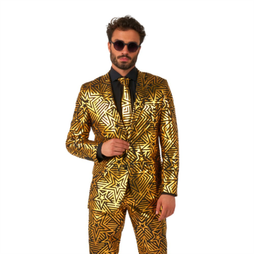 Mens OppoSuits Golden Geo Star Suit Set