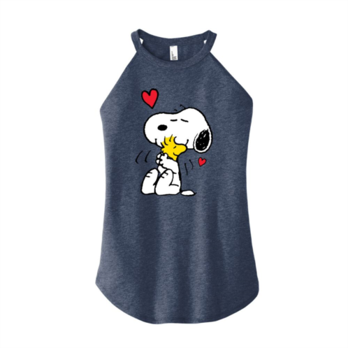 Licensed Character Juniors Peanuts Lots of Love High Neck Tank Top