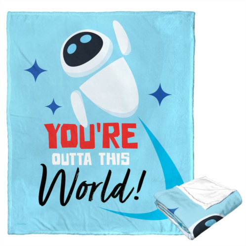 Disney / Pixars WALL-E EVE Youre Outta This World Throw Blanket