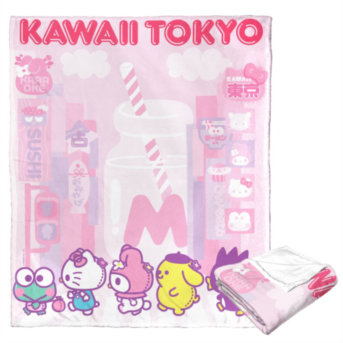 Licensed Character Hello Kitty & Friends Kawaii Tokyo Silky Touch Throw Blanket