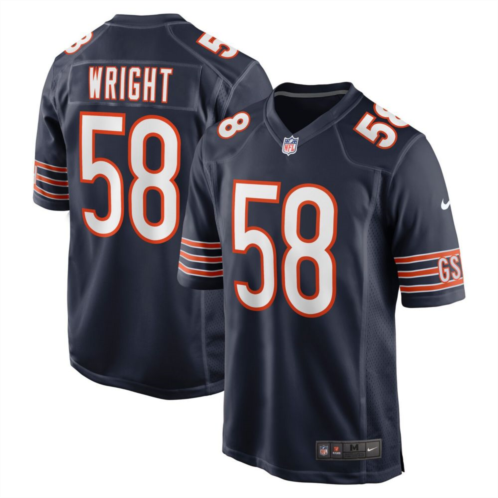 Mens Nike Darnell Wright Navy Chicago Bears 2023 NFL Draft First Round Pick Game Jersey