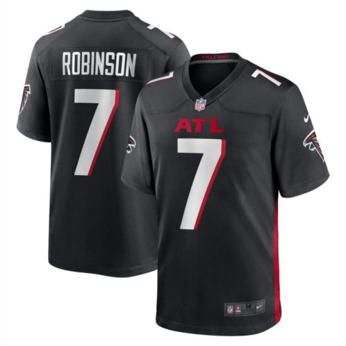 Mens Nike Bijan Robinson Black Atlanta Falcons 2023 NFL Draft First Round Pick Game Jersey