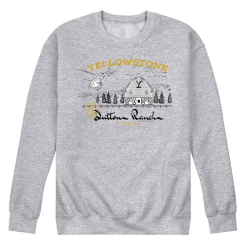 Licensed Character Mens Yellowstone Dutton Ranch Graphic Sweatshirt