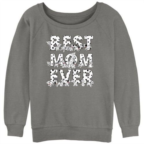 Disneys 101 Dalmatians Juniors Best Mom Ever Slouchy Graphic Sweatshirt