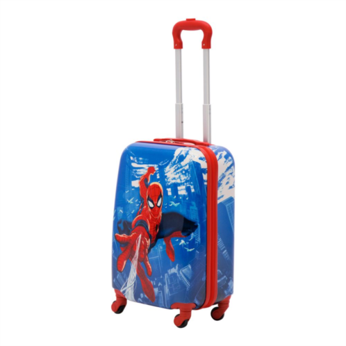 ful Marvel Spiderman Kids 21-Inch Hardside Carry-On Spinner Luggage