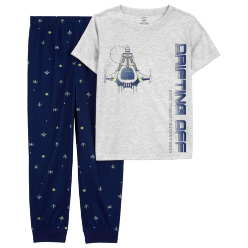 Boys 4-14 Carters 2-Piece Space Navy Drifting Off Pajama Top & Pajama Pants Set