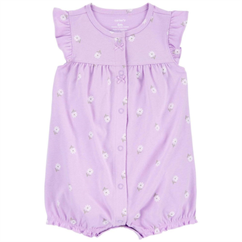 Baby Girl Carters Floral Print Ruffle Romper