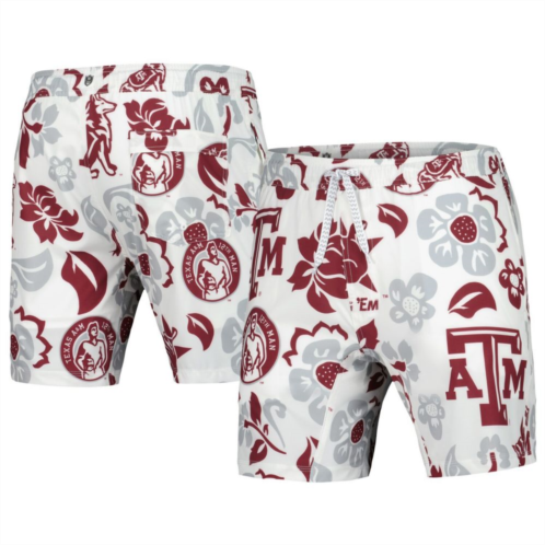 Unbranded Mens Wes & Willy White Texas A&M Aggies Vault Tech Swimming Trunks