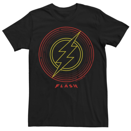 Licensed Character Big & Tall The Flash Logo Stamp Graphic Tee